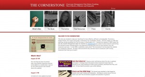 After I published The Cornerstone book in 2008, I moved from mspowell.com to thecornerstoneforteachers.com and got a fancy flash template, which was still hard to update and is unusable through today’s mobile devices.